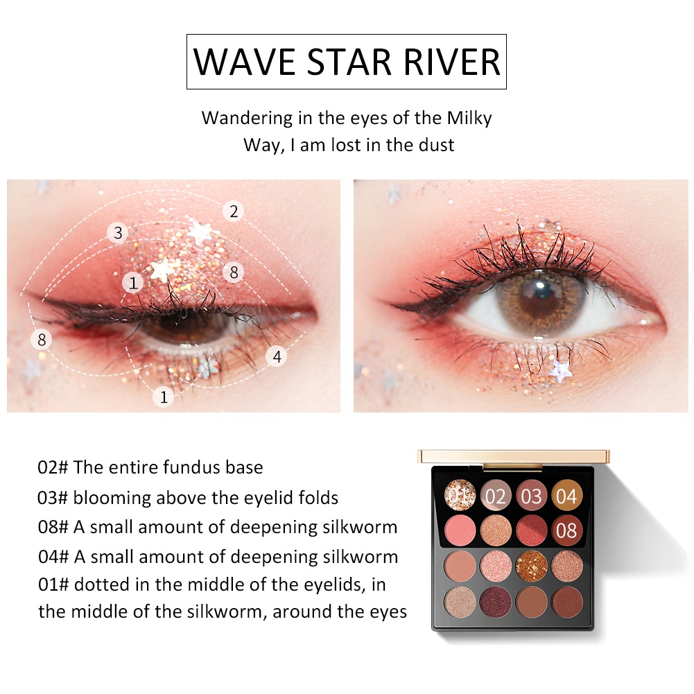ZEESEA Bảng phấn mắt 16 ô Ai Cập Papyrus Eyeshadow Palette