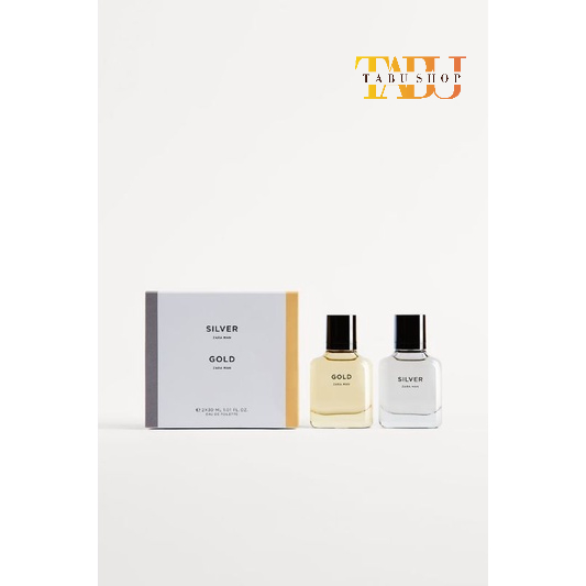 Nước hoa nam ZARA MAN GOLD + ZARA MAN SILVER EDT 30 ML (1.02 FL. OZ).