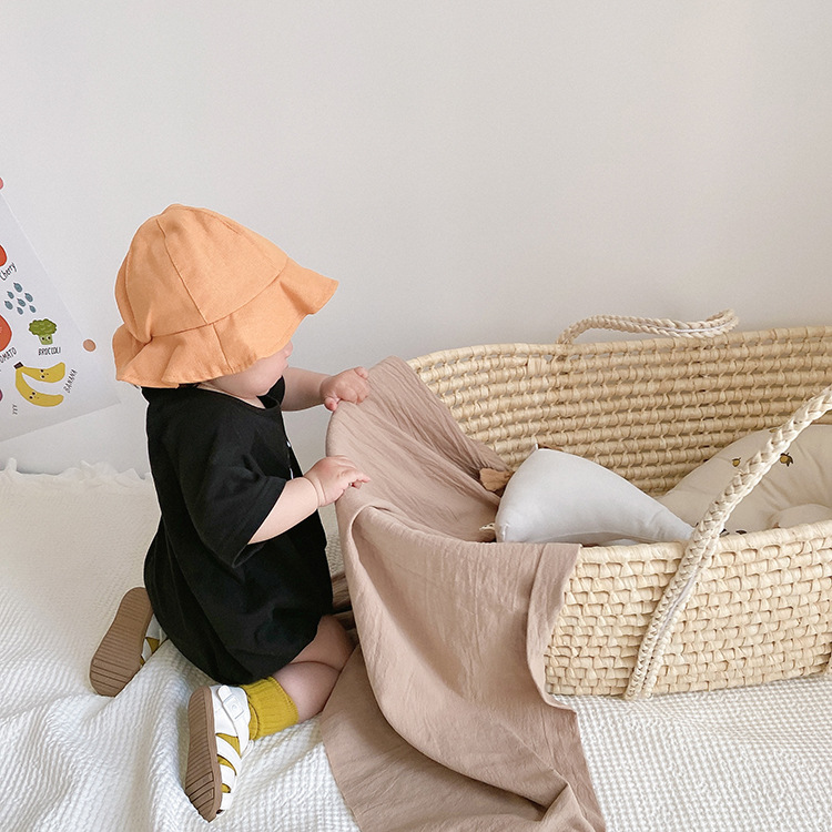 Romper tay ngắn chất liệu cotton đáng yêu dành cho bé