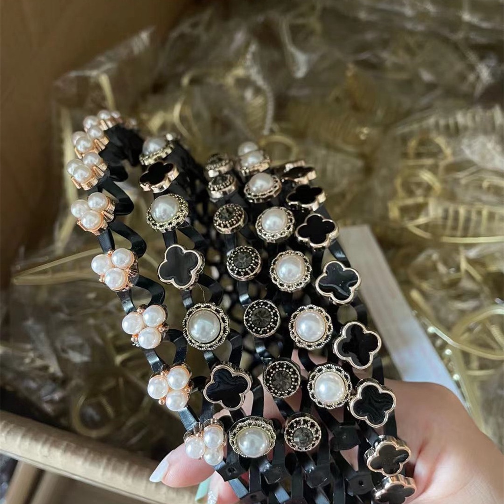 Cài tóc đính hạt ngọc trai nhân tạo dễ thương dành cho nữ