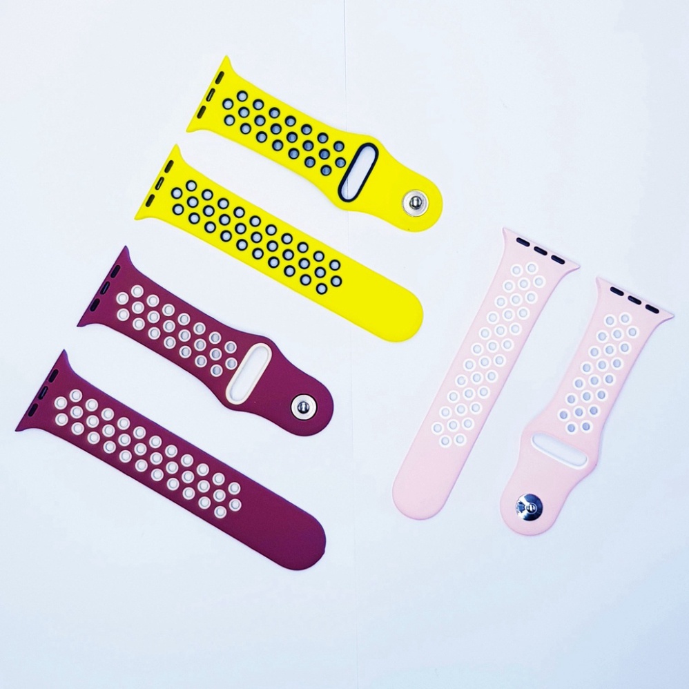 Dây đeo cao su thể thao cho đồng hồ thông minh Seri 1/2/3/4/5/SE/6/7 - Size 38/30/41/42/44/45 mm