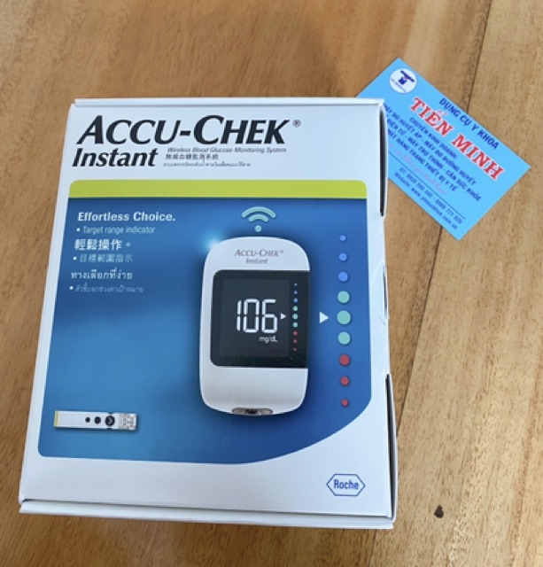 Máy đo đường huyết ACCU-CHECK INSTANT kiểm tra đường huyết tại nhà ( chính hãng- bảo hành trọn đời)