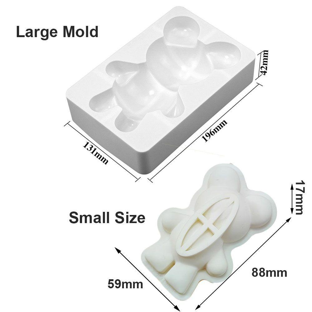 KENT DIY3D bear-shaped chocolate cake making mold art decoration reusable and easy to use
