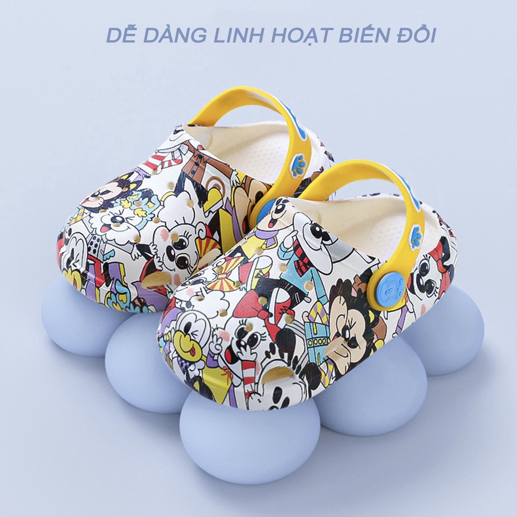 Dép trẻ em Bobdog mickey, sục cross cho bé trai bé gái siêu nhẹ chống trơn trượt B-2