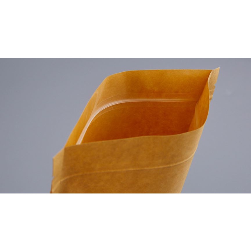 Túi Zip Kraft Đựng Thực Phẩm Có Cửa Sổ