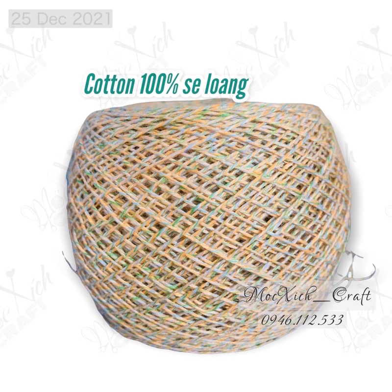 Sợi cotton 100% se loang