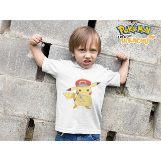 Áo thun Cotton Unisex - Movie - Pikachu - Pikachu đội nón dễ thương