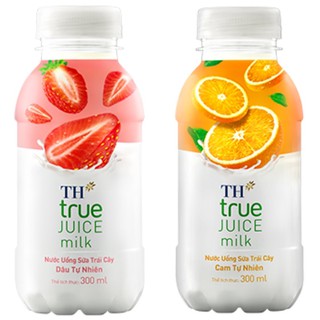 SỮA TRÁI CÂY TH TRUE JUICE MILK DÂU/ CAM 300ML