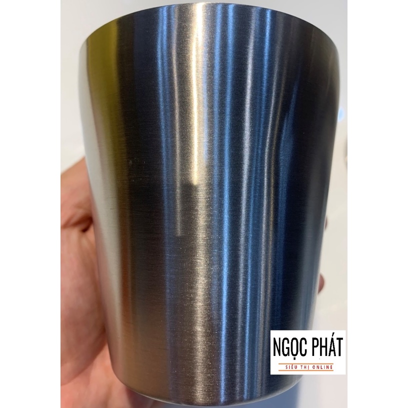 LY/ CỐC INOX  2 LỚP 330ML, HÀNG DÀY, KIỂU DÁNG ĐẸP, KHÔNG LO RƠI VỠ