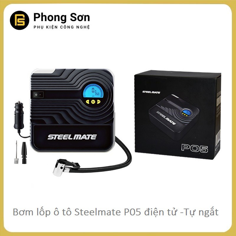 Máy bơm lốp ô tô, xe hơi điện tử thông minh Steel mate P05 - Bảo hành 06 Tháng