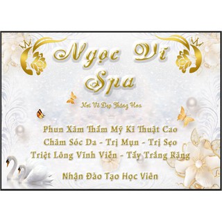 Tranh dán tường Tranh Spa thiết kế theo yêu cầu kích thước lớn có keo sẵn