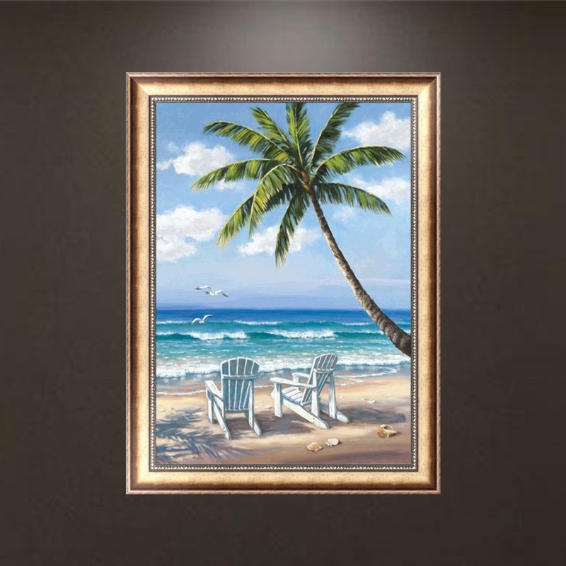 Bộ Tranh Đính Đá 5D Tự Làm Hình Phong Cảnh Biển