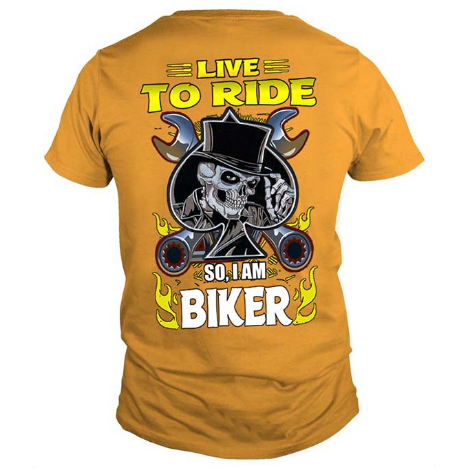 ÁO THUN BIKER DÀNH CHO PHƯỢT THỦ | BIKER TSHIRT | LIVE TO RIDE