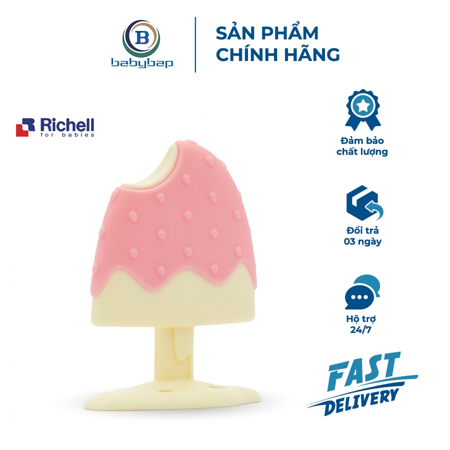 Gặm Nướu Silicone Richell Hình Dáng Xinh Xắn, Thu Hút Sự Chú Ý Của Trẻ