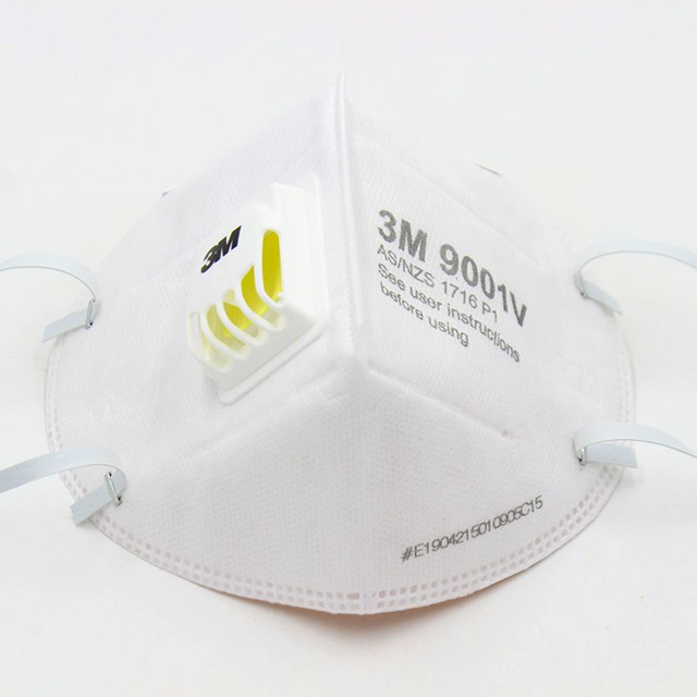 Khẩu trang 3M 9001V N95 KN95 P2 FFP2 lọc 95% bụi mịn PM2 5 có van thở chính hãng