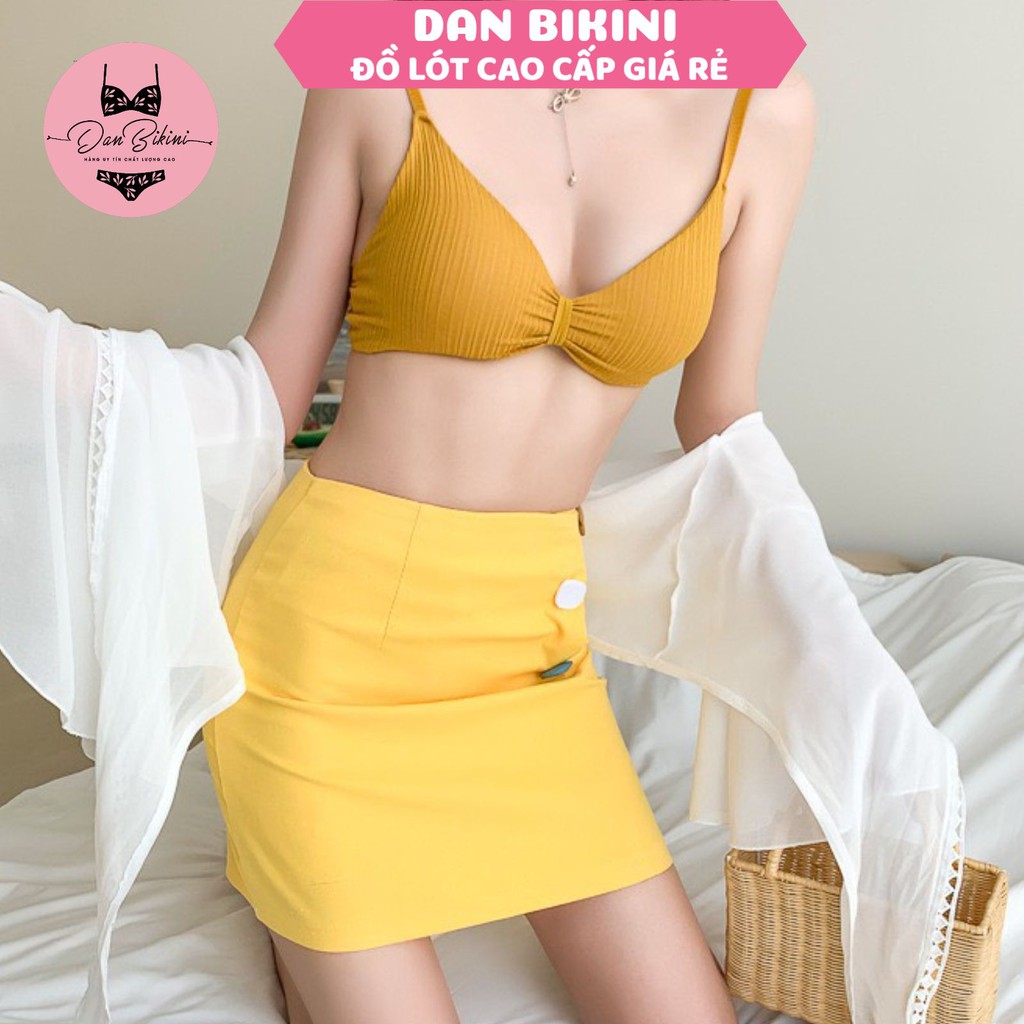 Áo Lót Nữ - Áo Bra Nữ 2 dây nâng ngực thắt nơ quyến rũ mẫu 1228