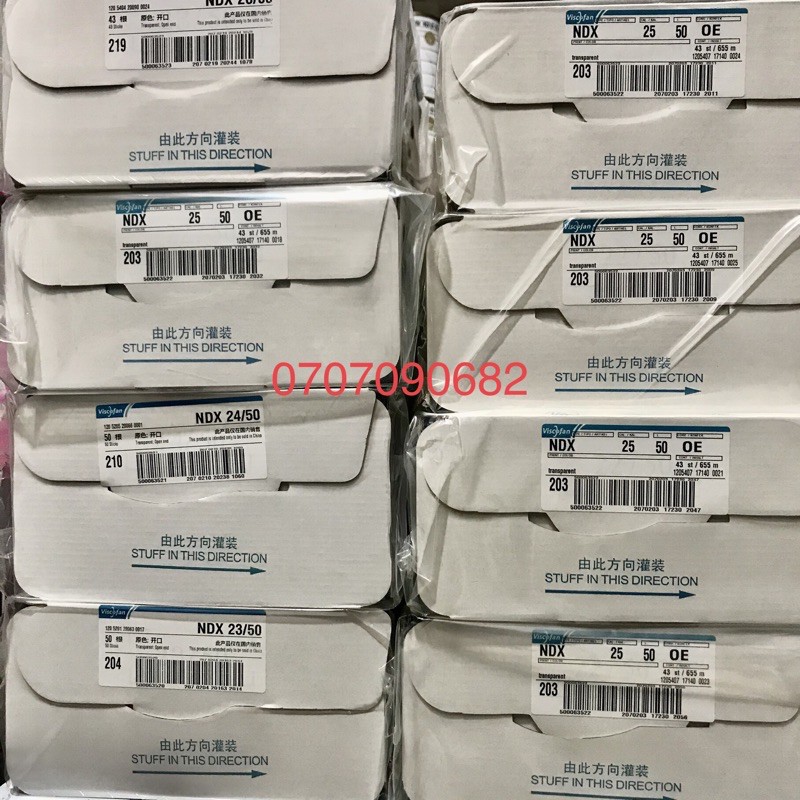 1 hộp vỏ xúc xích colagen viscofan phi 21/23/24/25/26/28 loại 1