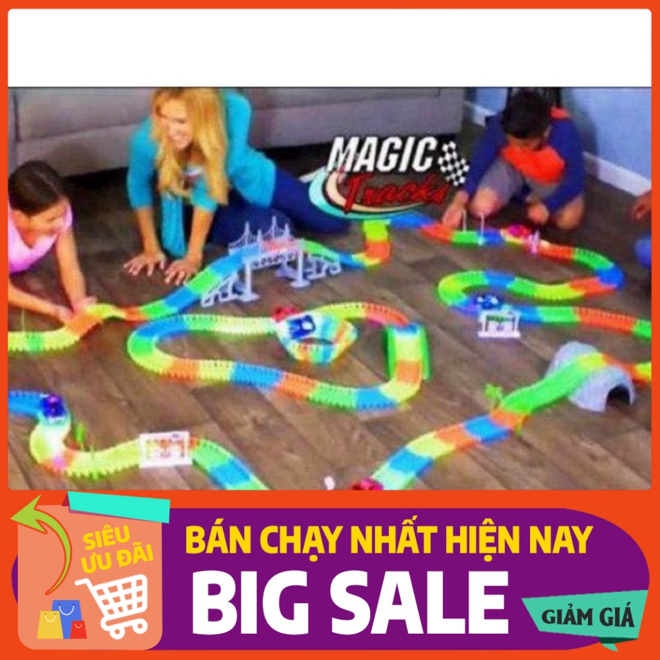 [FREE SHIP] Bộ lắp ghép đường đua ô tô Magic Track 200 miếng (loại lớn)