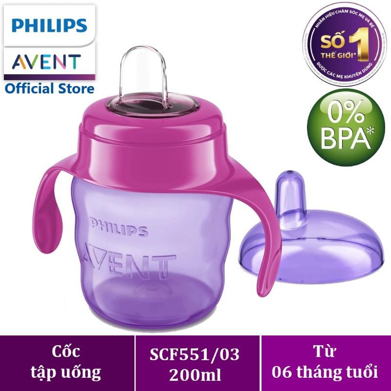 Bình tập uống Philips AVENT cho bé 6 tháng+