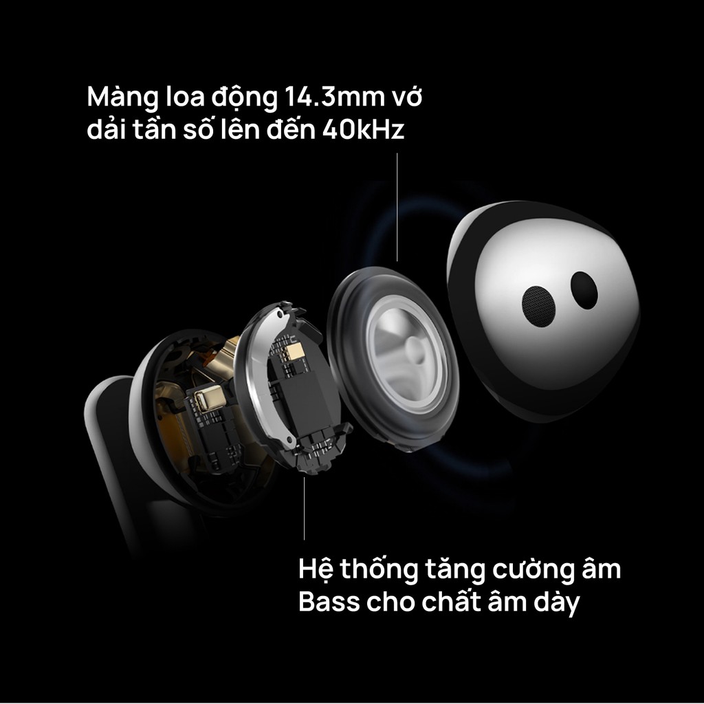 Tai Nghe Bluetooth HUAWEI FreeBuds 4 | Chống Ồn Chủ Động Thiết Kế Mở 2.0