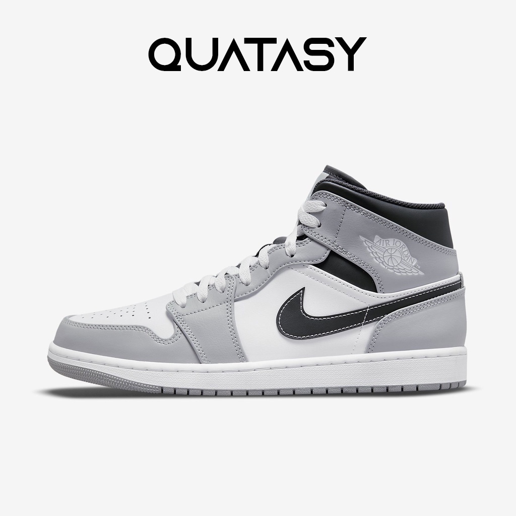 Giày sneaker Nike Air Jordan 1 Mid Grey chính hãng