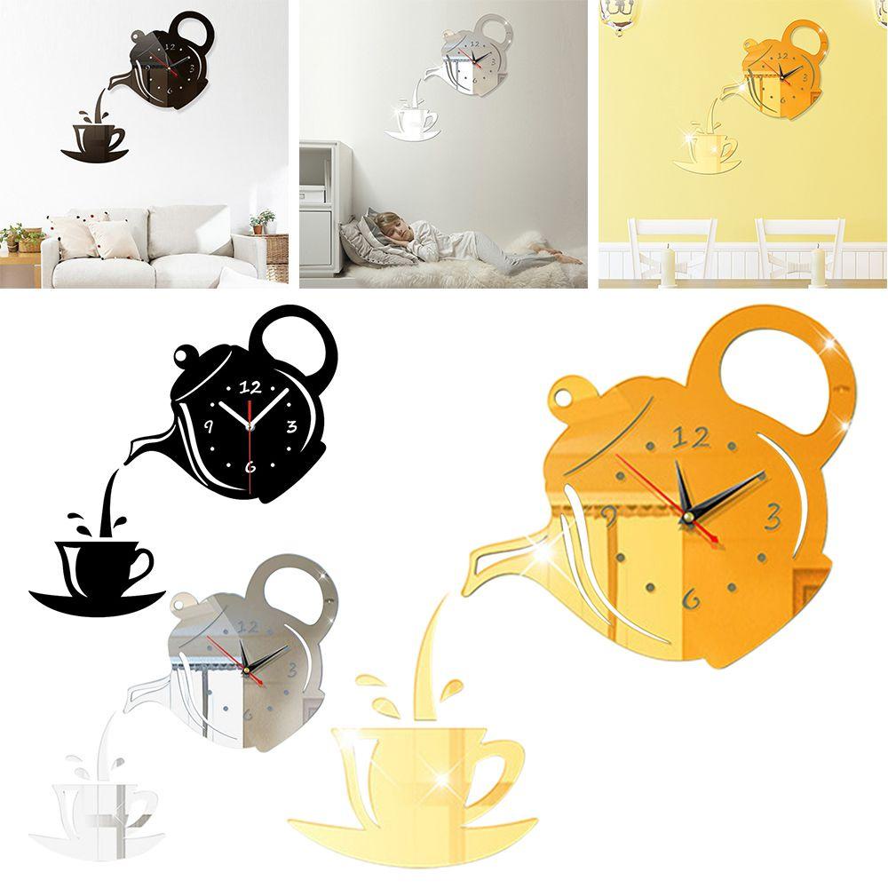 CONOPERY Đồng Hồ Dán Tường Tự Dính Thời Trang