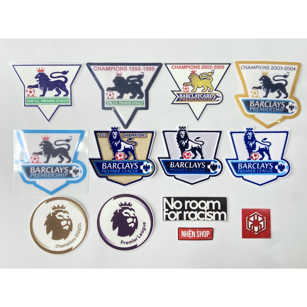 Logo/Patch ủi nhiệt giải ngoại hạng anh qua các năm