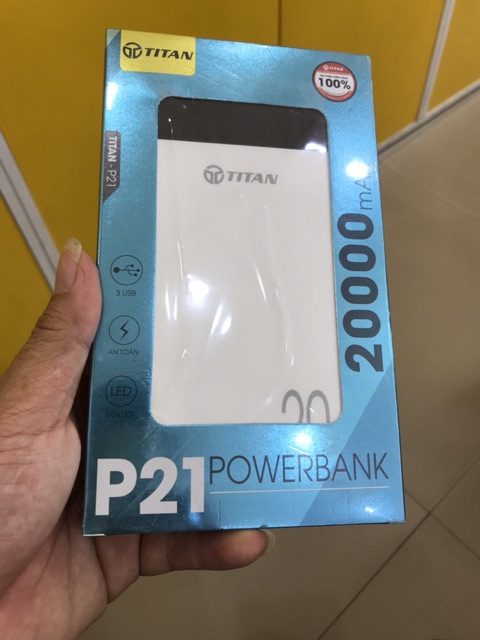 Sạc dự phòng titan 20000 mah