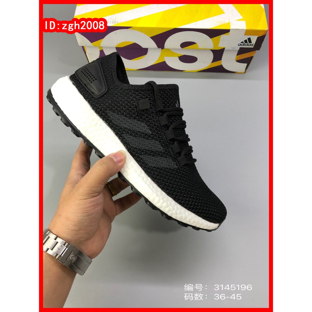 [Zgh2008] [Nhiều màu] Giày thể thao dệt thoáng khí mùa hè siêu thoải mái Adidas_Pure Boost PB "": ,