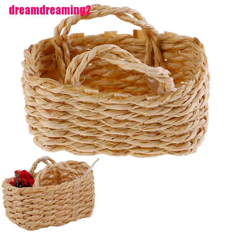 Giỏ Đựng Rau Củ Quả Trang Trí Nhà Búp Bê Tỉ Lệ 1: 1