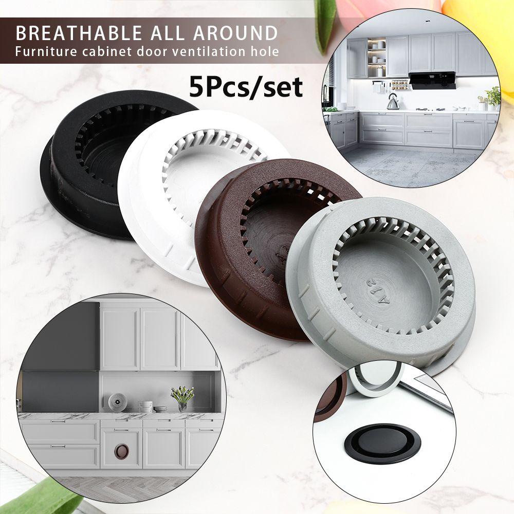 Bộ 5 Vỏ Bọc Lỗ Thông Gió Siêu Bền Tiện Dụng Cho Tủ Giày / Đồ Nội Thất