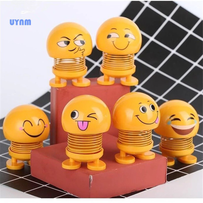 Combo 10 Con Thú Nhún Emojji Con Lắc Lò Xo Hình Biểu Tượng Cho Bé - Siêu Vui - Siêu Chất Emojji