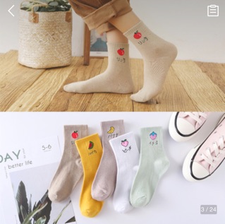[ Xả Kho ] Combo 5 đôi tất nữ hình siêu kute
