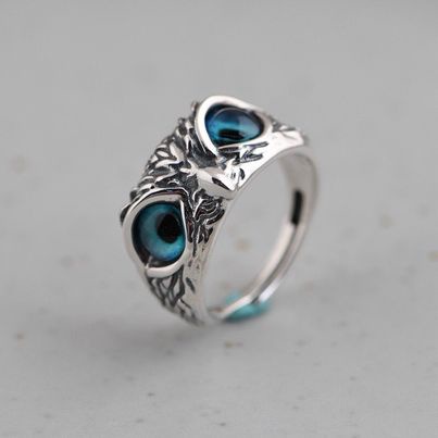 Nhẫn Nam Nữ Unisex Thời Trang Eagle Ring Merin Accessories Màu Bạc Cao Cấp - Nhẫn Unisex Đẹp Cá Tính Chất Liệu Titan