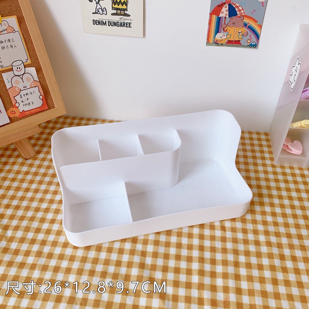 Kệ để bàn đựng mỹ phẩm K3 nhựa chắc chắn, khay đựng đồ tiện ích gia đình