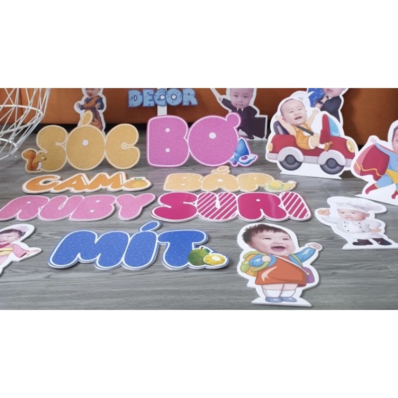 Tên chữ đẹp dựng bàn - Giá cho 1 chữ cái