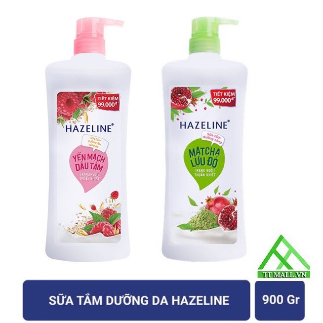 Sữa Tắm Sáng Da Hazeline 900g - Nhẹ Nhàng Thuần Khiết