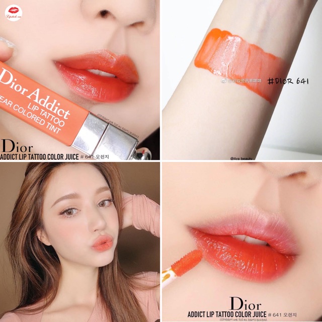 dior addict lip tattoo orange