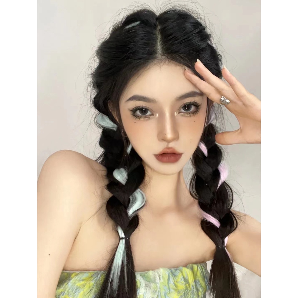 Tóc Giả Thắt Bím Dùng Tập Boxing