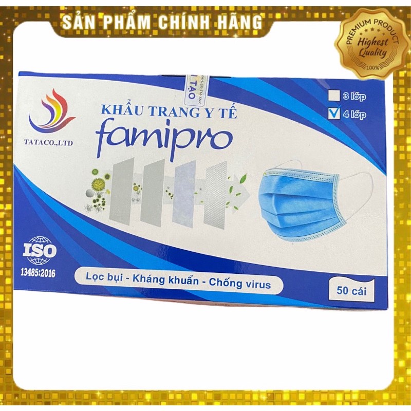 [Chính hãng] khẩu trang 4 lớp kháng khuẩn