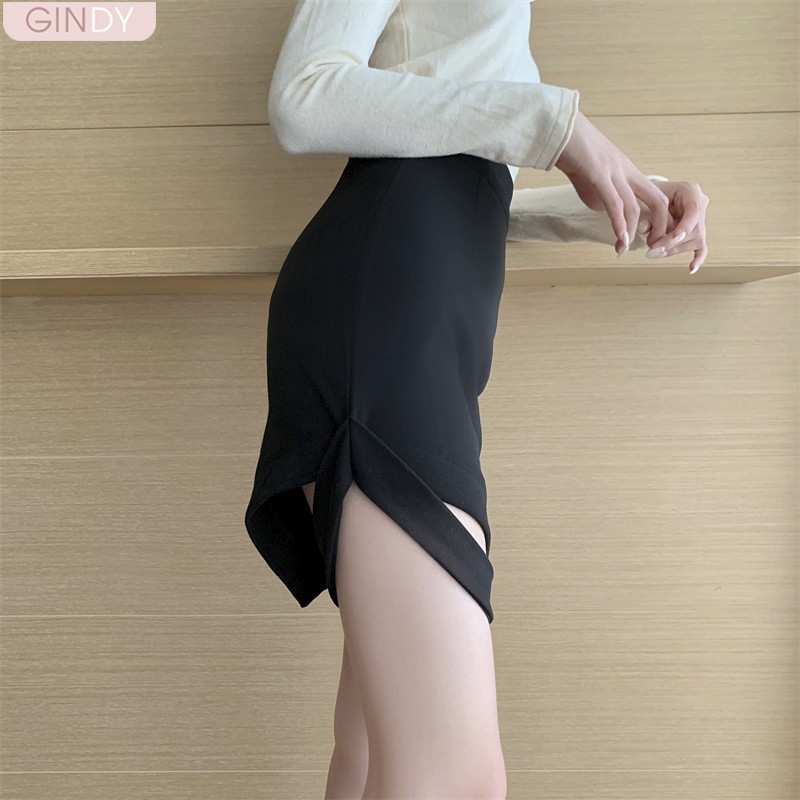 Chân váy ngắn nữ Gindy cạp cao kèm đai chân mẫu mới nhất hàng thiết kế V10072 | WebRaoVat - webraovat.net.vn