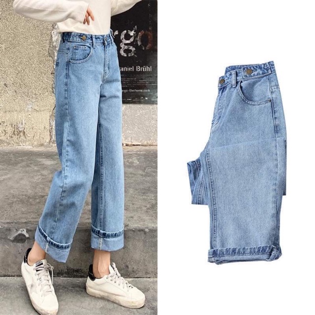 Quần Jeans ống rộng