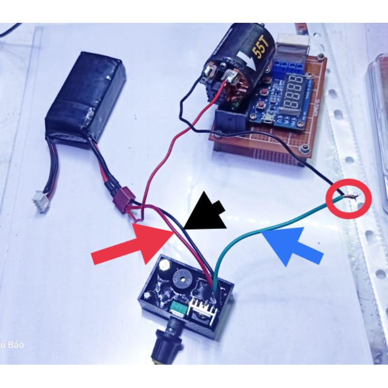 điều tốc motor chổi than 12-16V DC.
