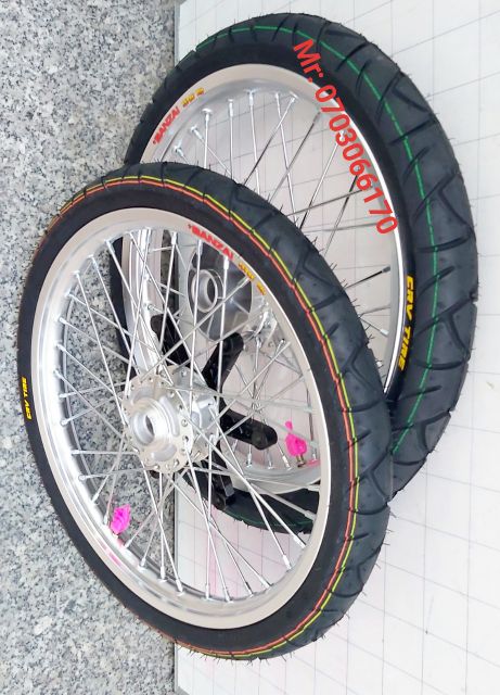 CẶP BÁNH CĂM SONIC NIỀN NHÔM BAN ZAI THÁI 1.4 1.4ĐÙM CĂM MẠ CROM, VỎ CRV THÁI 60.90,70.90