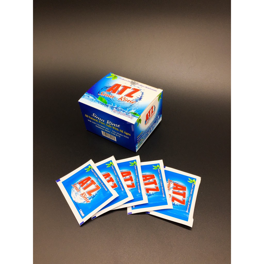 Combo hộp Muối ATZ + Bình rửa Xoang Mũi | BigBuy360 - bigbuy360.vn