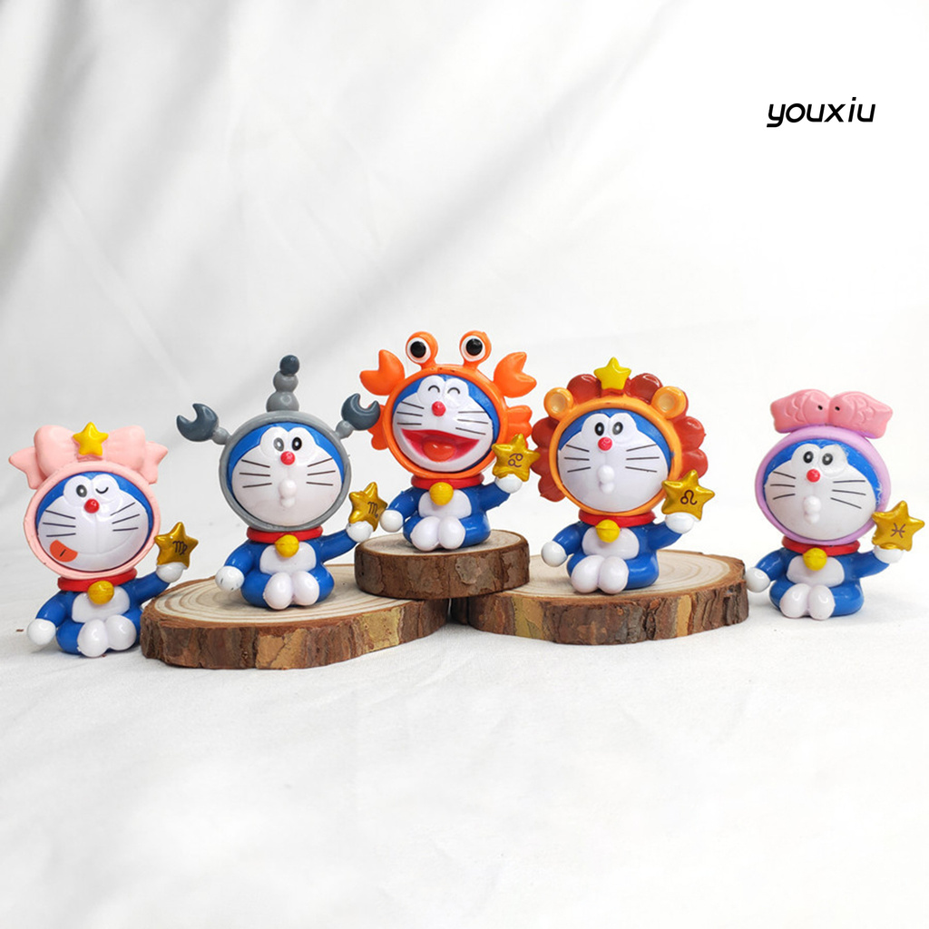 Set 12 Mô Hình Đồ Chơi Nhân Vật Hoạt Hình Doraemon