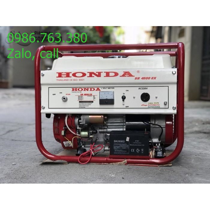 Máy Phát Điện Honda 3.5kw- SH4500 Chạy Xăng Đề nổ hàng chính hãng Thái Lan tại Quảng Trị 1.