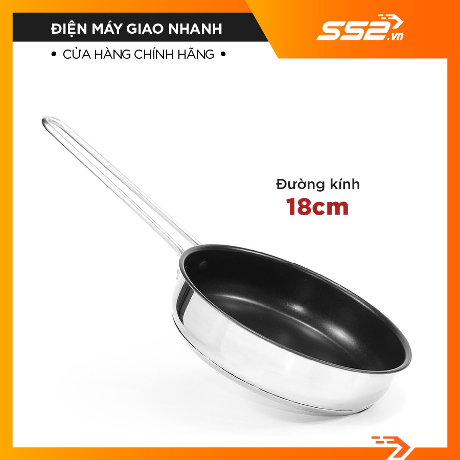 Chảo inox chống dính Goldsun GPA1401-18IH-Bảo Hành Chính Hãng