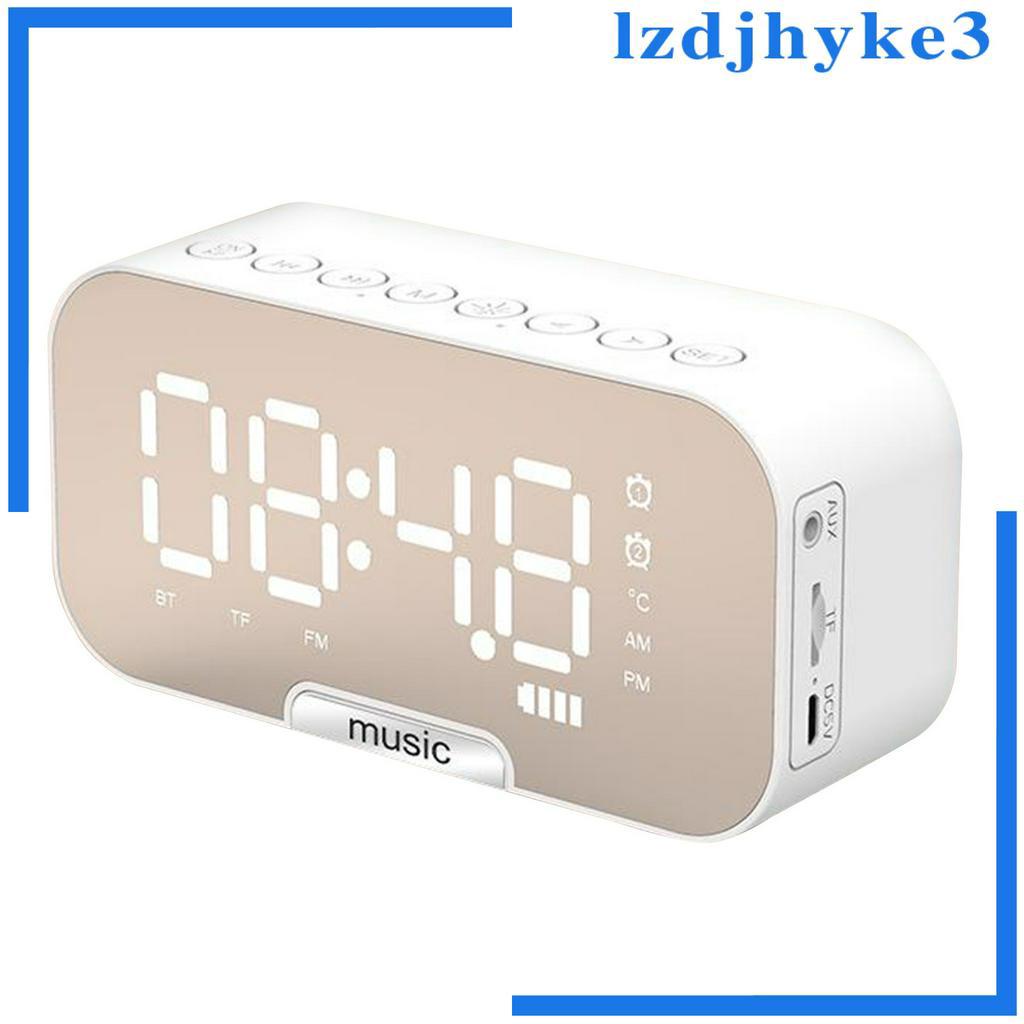 Loa Bluetooth Không Dây Tích Hợp Đồng Hồ Báo Thức Kỹ Thuật Số Tích Hợp FM Radio lzdjhyke3 Enjoylife