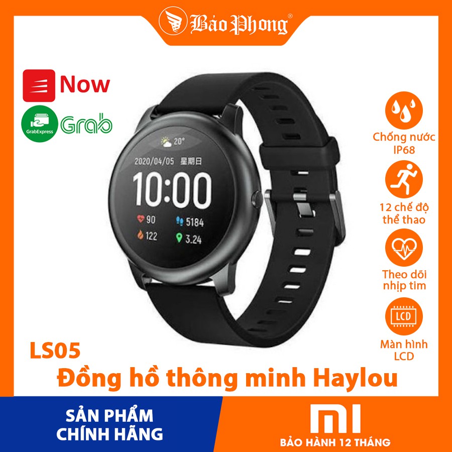 Đồng hồ thông minh Haylou Solar LS05 ( bản quốc tế )- Mới 100% nguyên seal- Bảo hành 1 năm